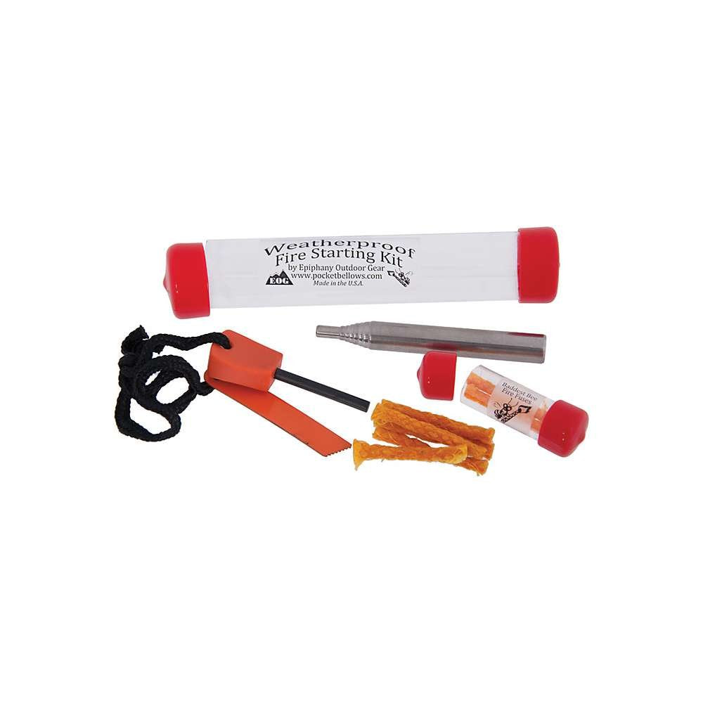 Epiphany Outdoor Gear front view of packed kit, compact and weatherproof for reliable starts