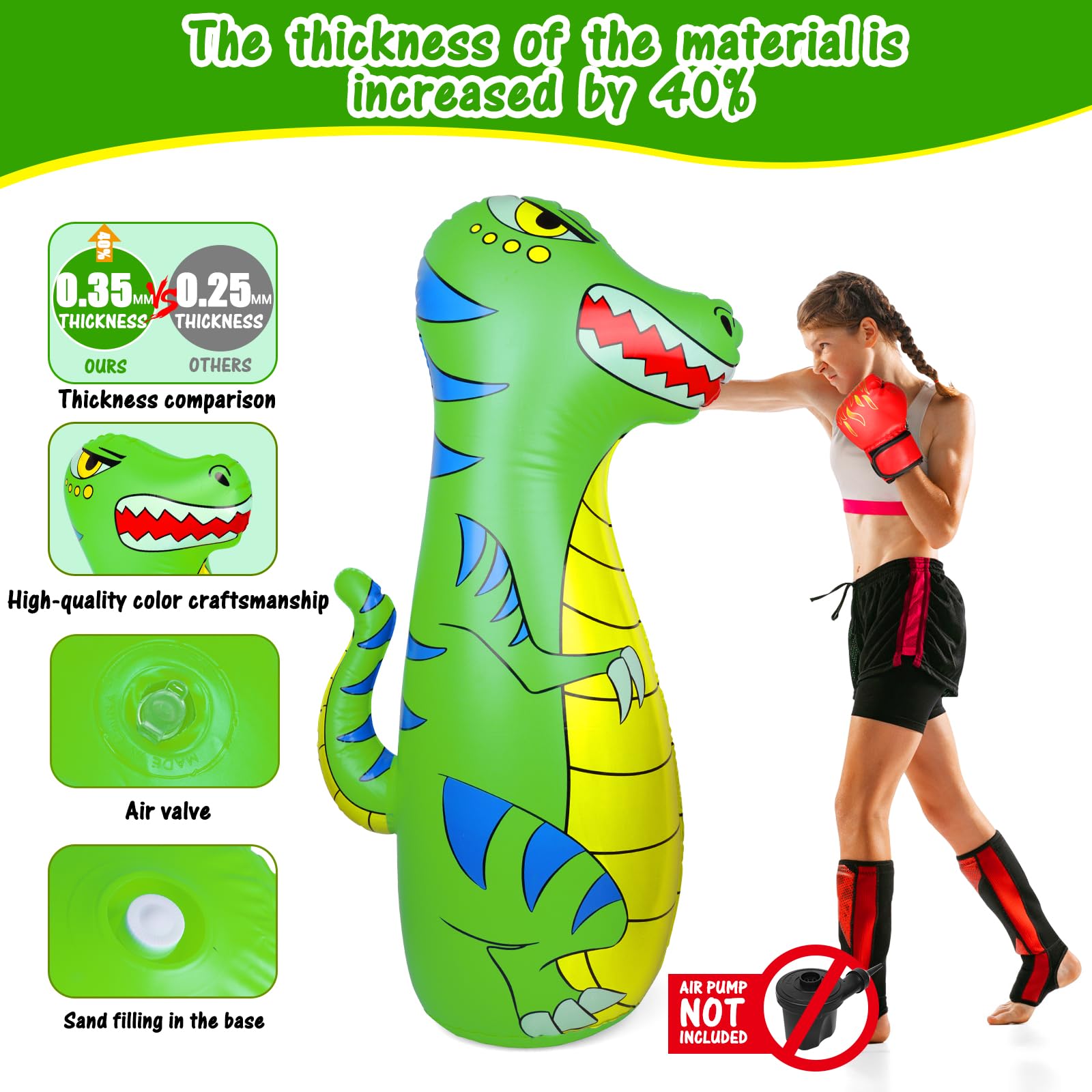 EQARD boxing gloves beside bag showing included gear for safer play