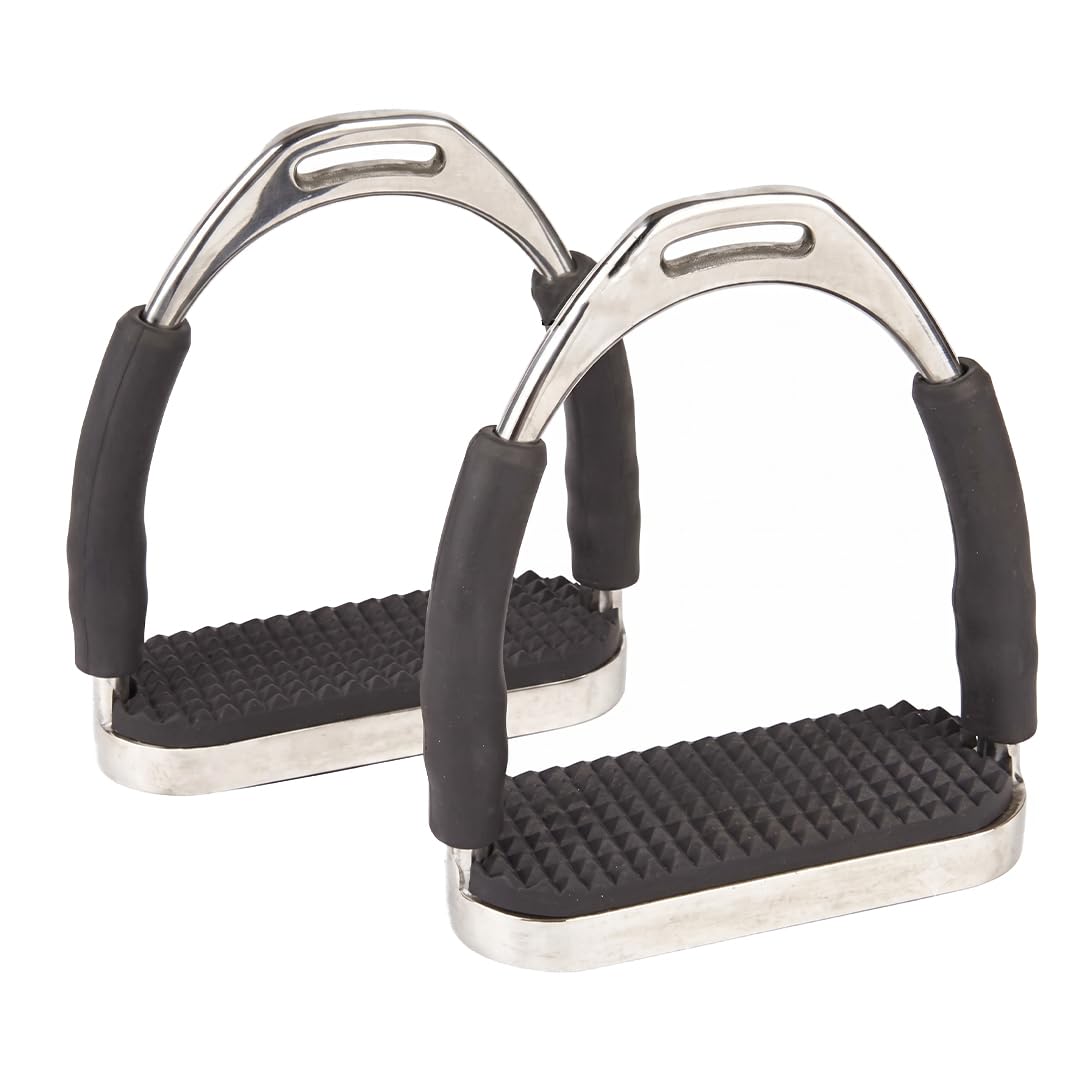 Equinez Tools front view of stirrups showing stable foot platform and durable build