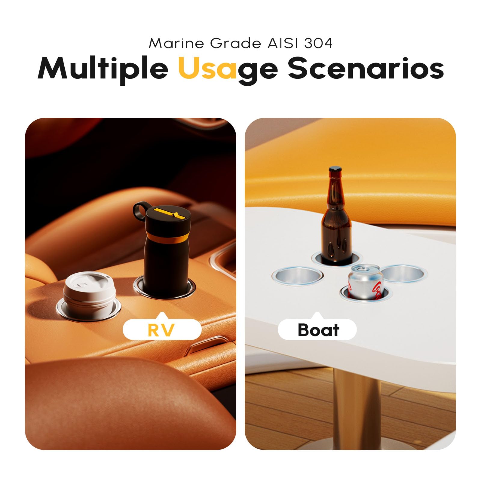 EQUSPUR lifestyle shot on boat deck showing multiple holders in use and convenience benefit