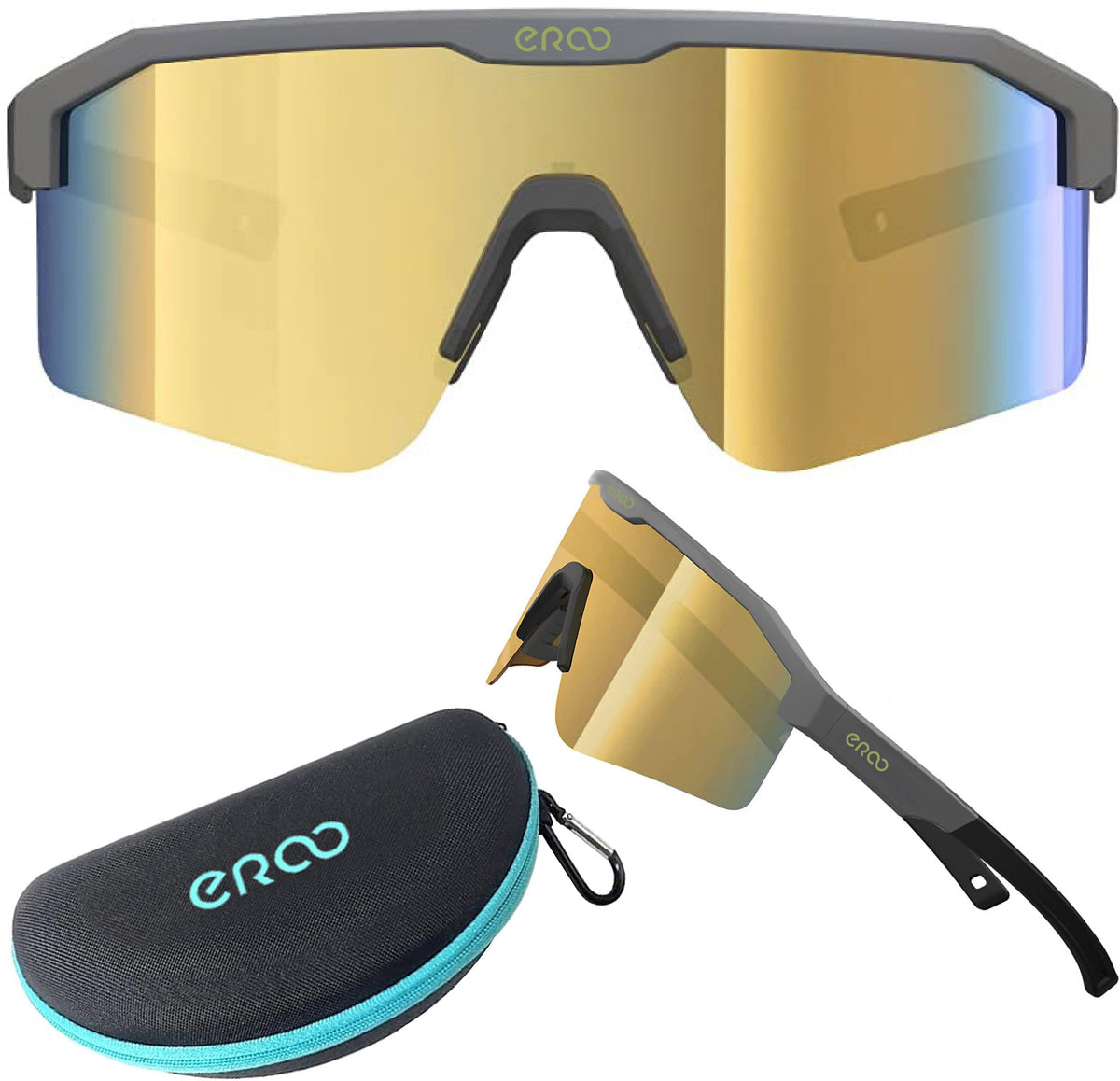 ER00 front view showing compact sporty frame and clear polarized benefit