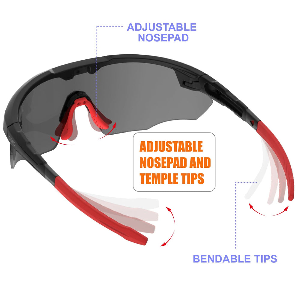 ER00 inside hard case with sunglasses and cloth for safe transport benefit