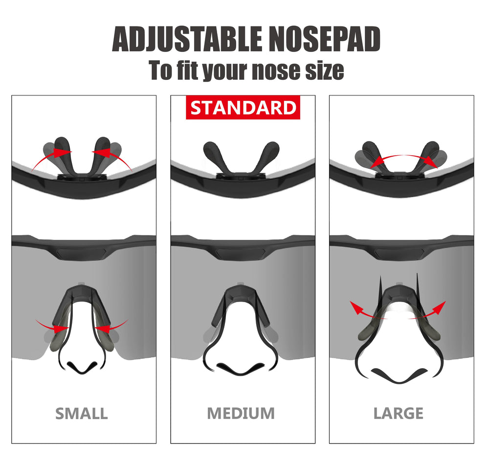 ER00 size scale comparison showing large-lens coverage for bigger faces benefit