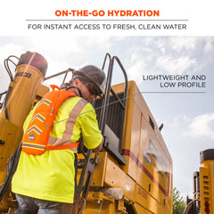 Ergodyne DualCap wide-mouth opened for easy filling and ice insertion