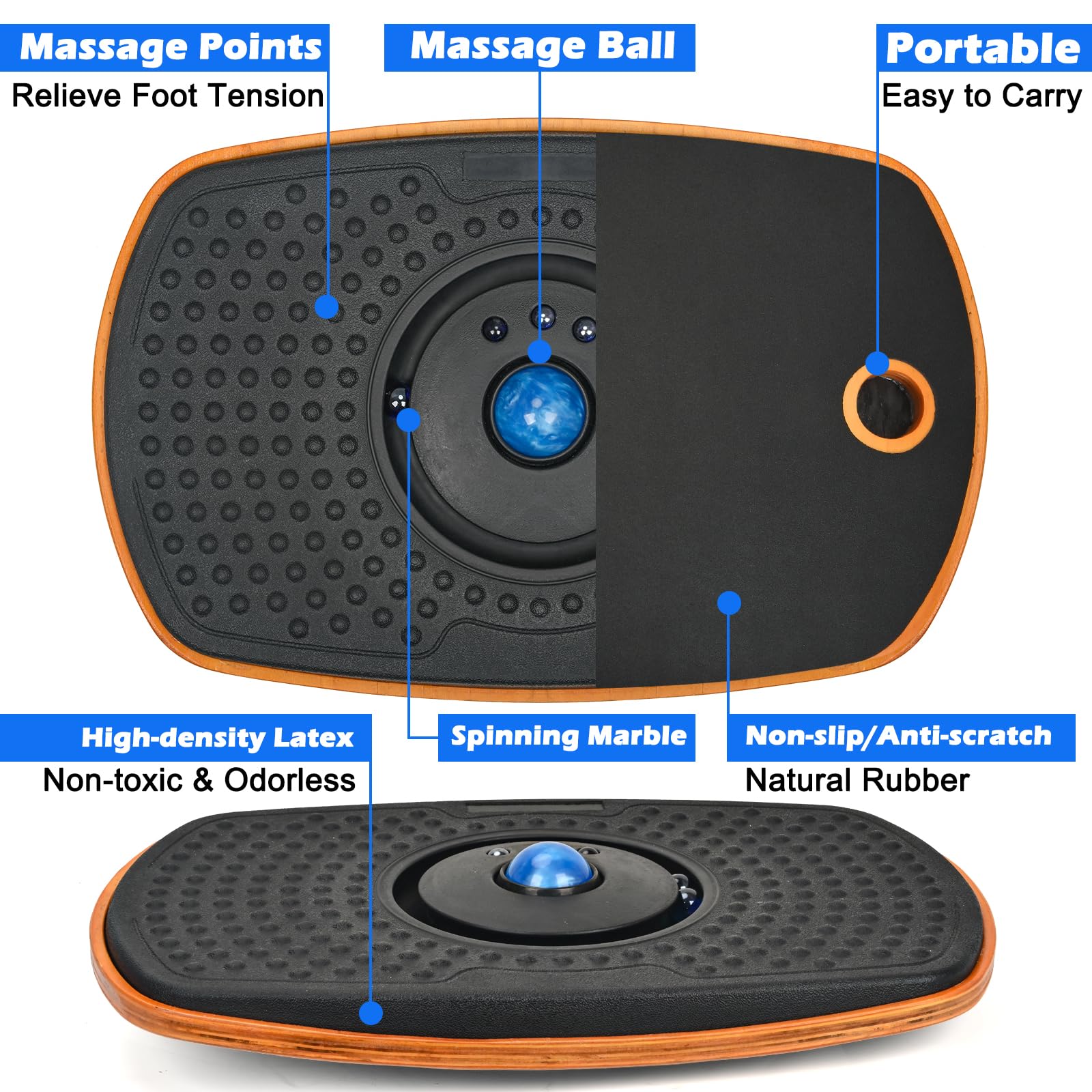 ergohead side tilt display at 8 degrees, demonstrates stable multi-directional motion