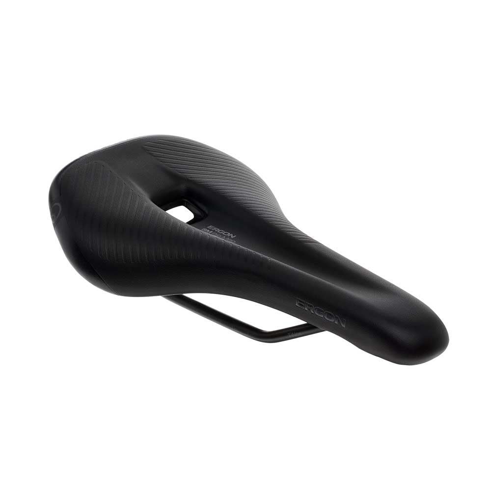 Ergon SM MTB Pro front view showing minimalist profile for improved comfort