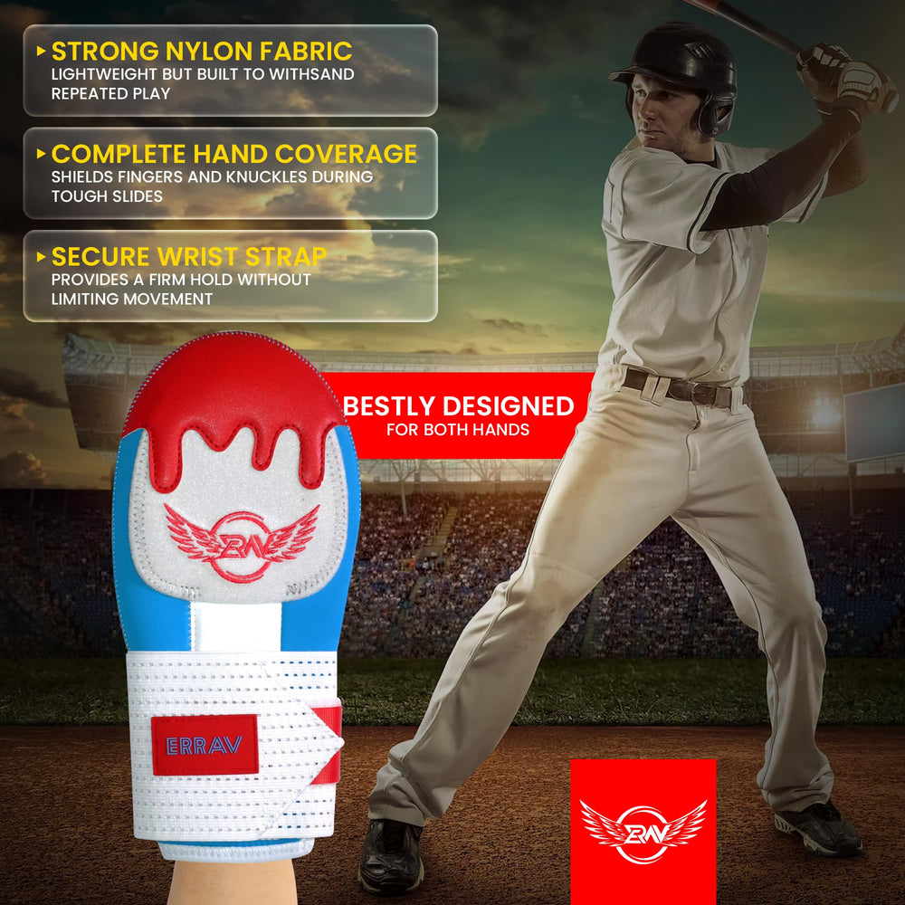 ERRAV in-game slide action showing glove protection during plate contact