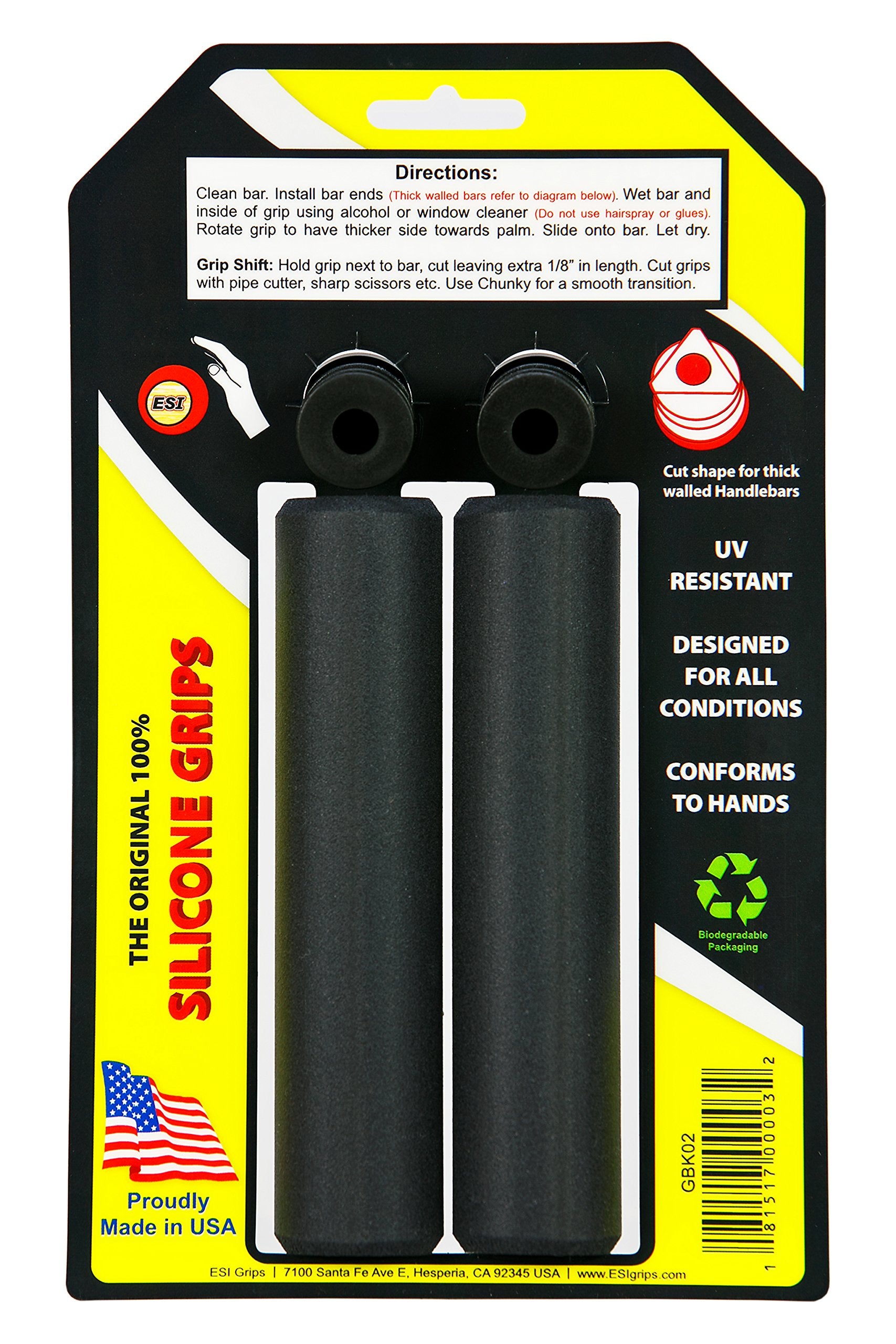 ESI Grips Chunky close-up of silicone ridges and texture, improves wet grip