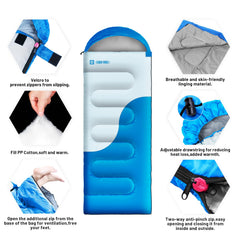 ESOKA PRON Sky anti-pinch two-way zipper detail for easy ventilation and safety