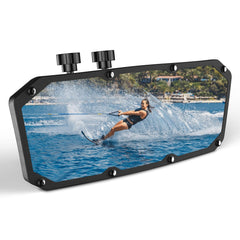 Esploratori front view of mirror showing full reflective surface and clear view benefit