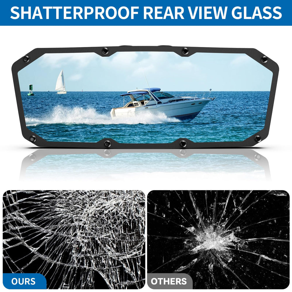 Esploratori mirror in use on lake with skier visible illustrating safety monitoring benefit