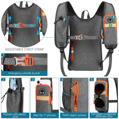 Esup folded compact pouch illustrating tiny packed size and portability