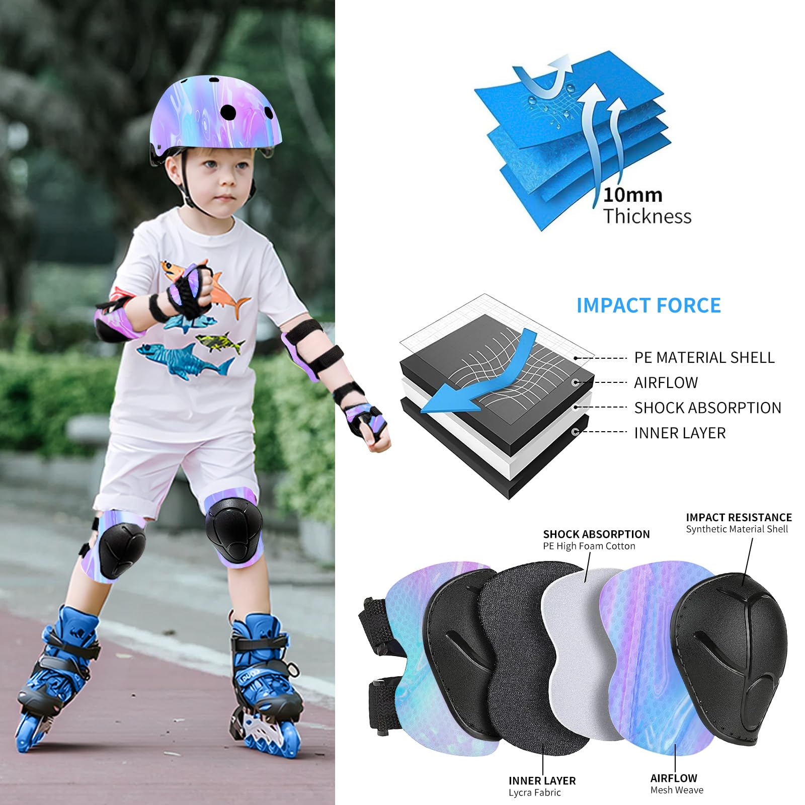 ETEETOW wrist guard strap detail showing adjustable secure fit benefit