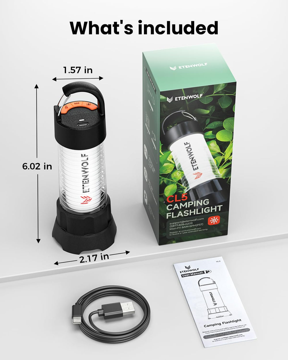 ETENWOLF lit at campsite showcasing versatile lighting for outdoor comfort