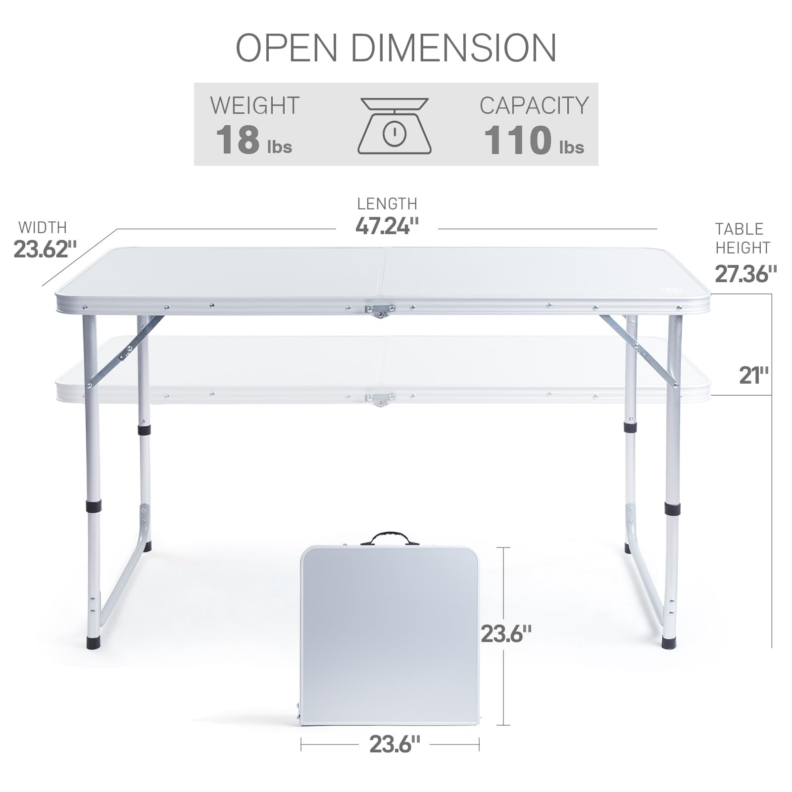 EVER ADVANCED adjustable leg detail demonstrating height customization benefit