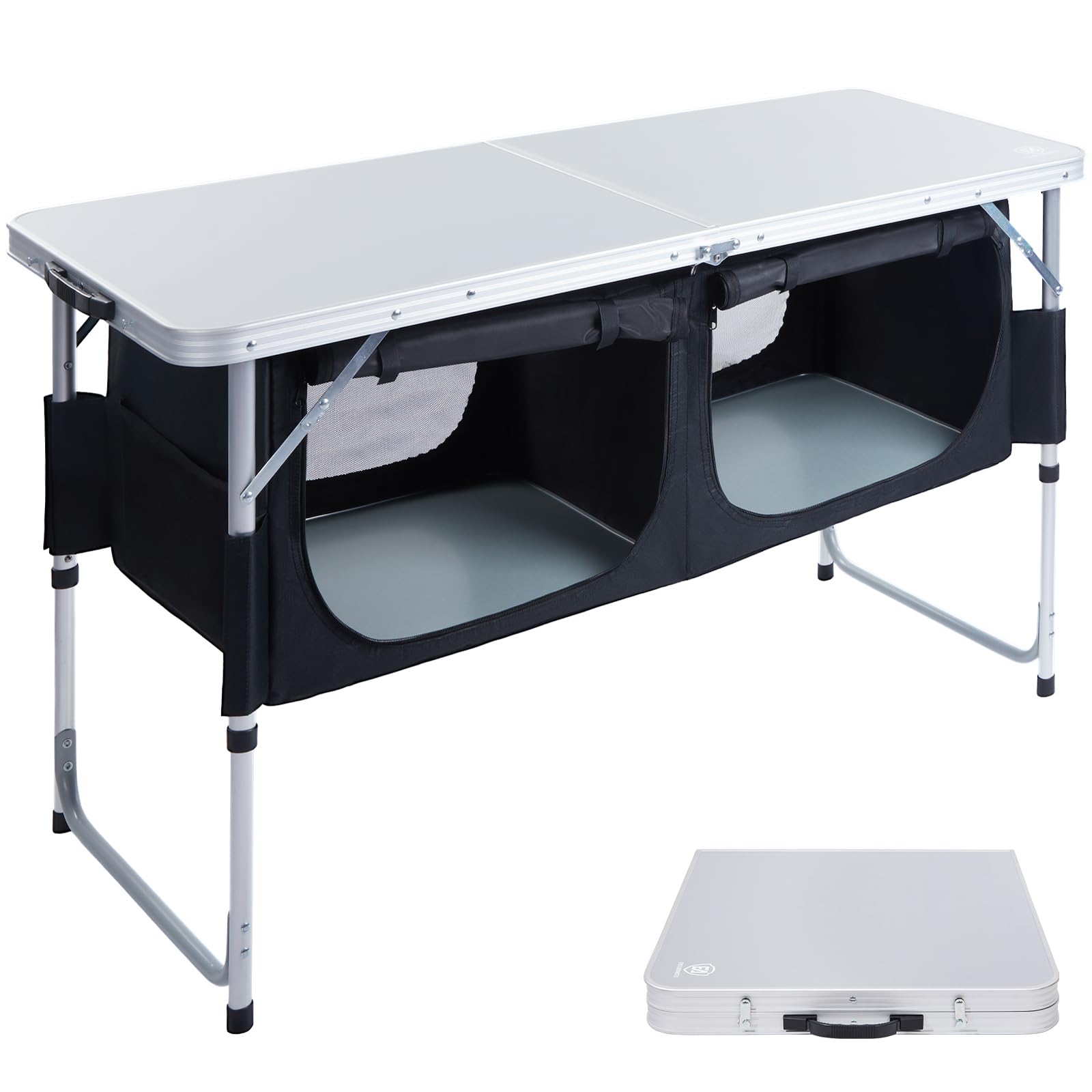 EVER ADVANCED front view of table showing stable workspace and capacity benefit