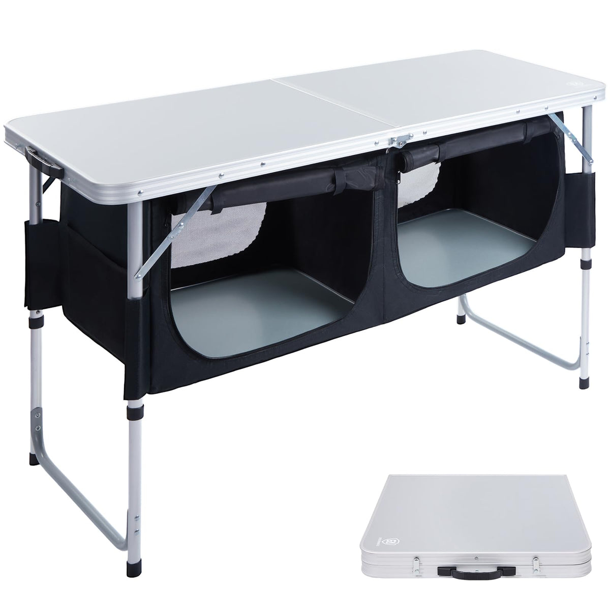 EVER ADVANCED front view of table showing stable workspace and capacity benefit