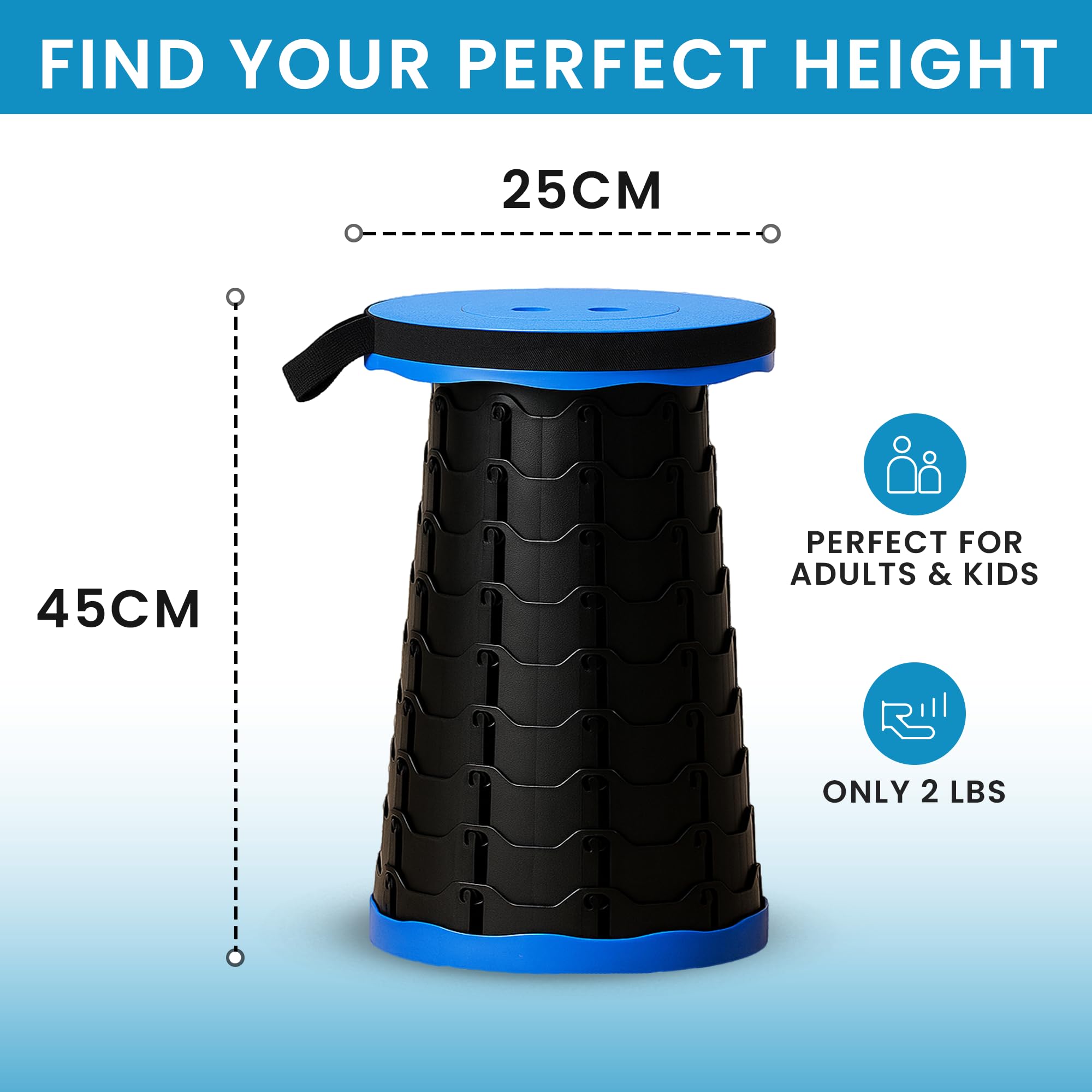 Ever Brightly non-slip feet on rocky ground for stable support