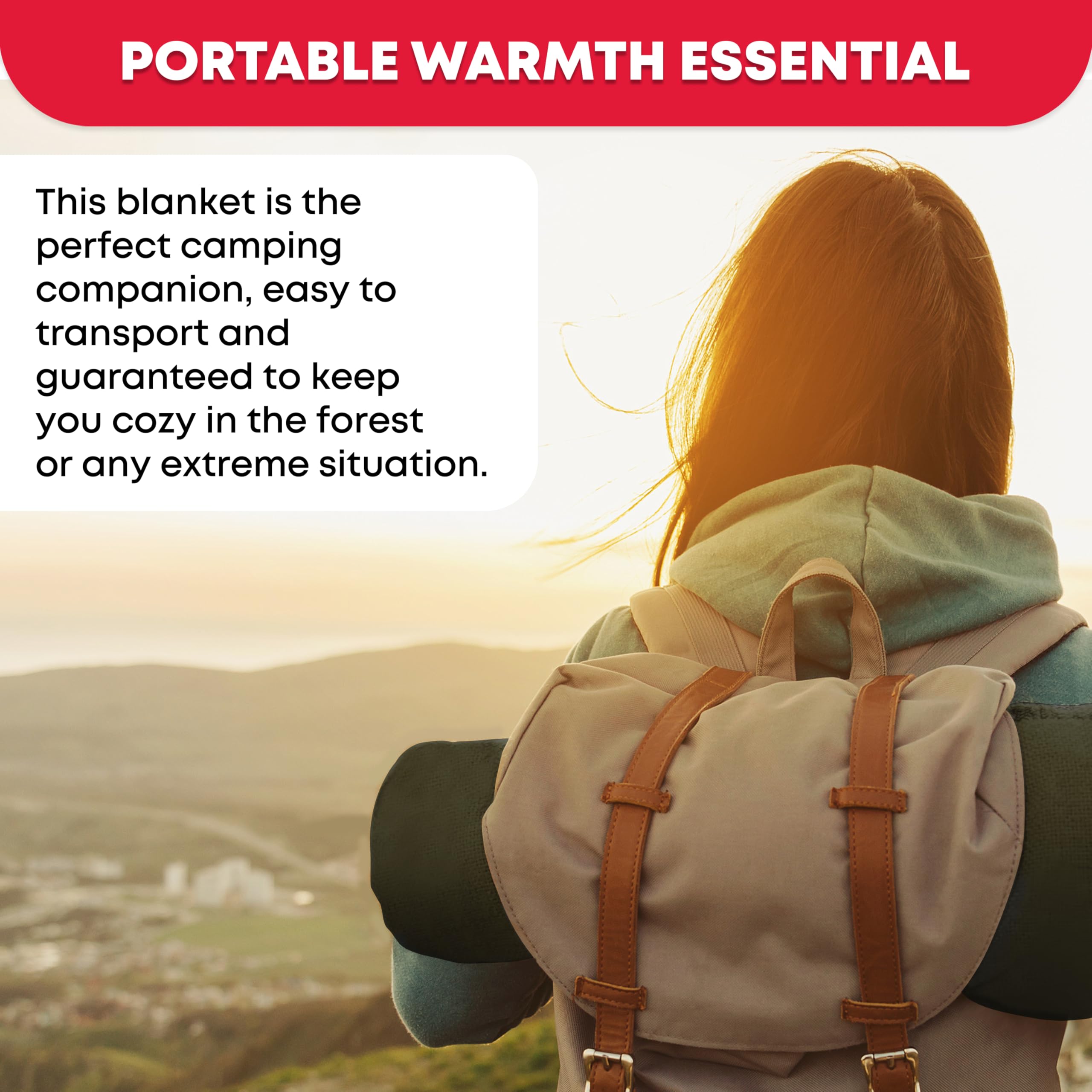 Ever Ready First Aid blanket on picnic ground demonstrating comfort and multiuse functionality