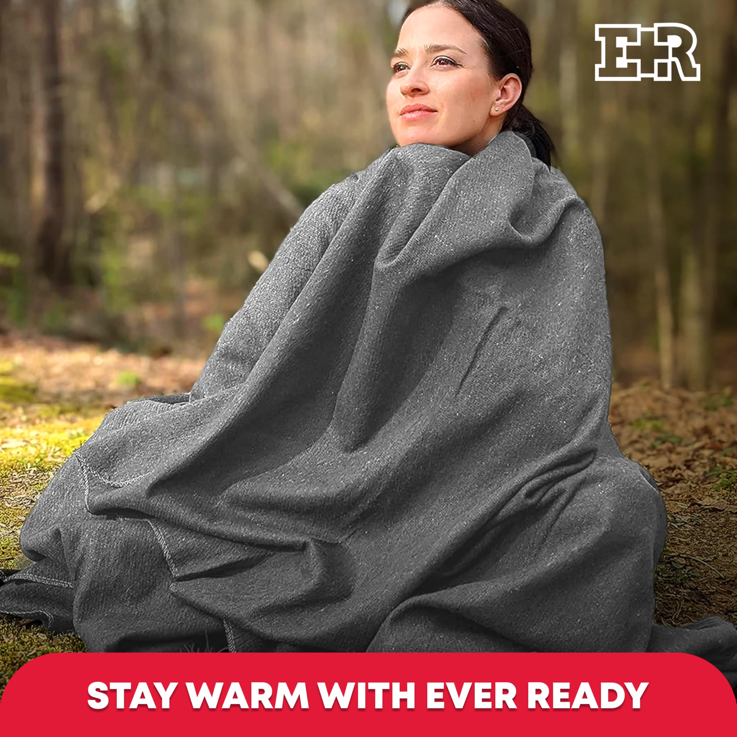 Ever Ready First Aid wool texture close-up illustrating triple-washed softness and reduced shedding