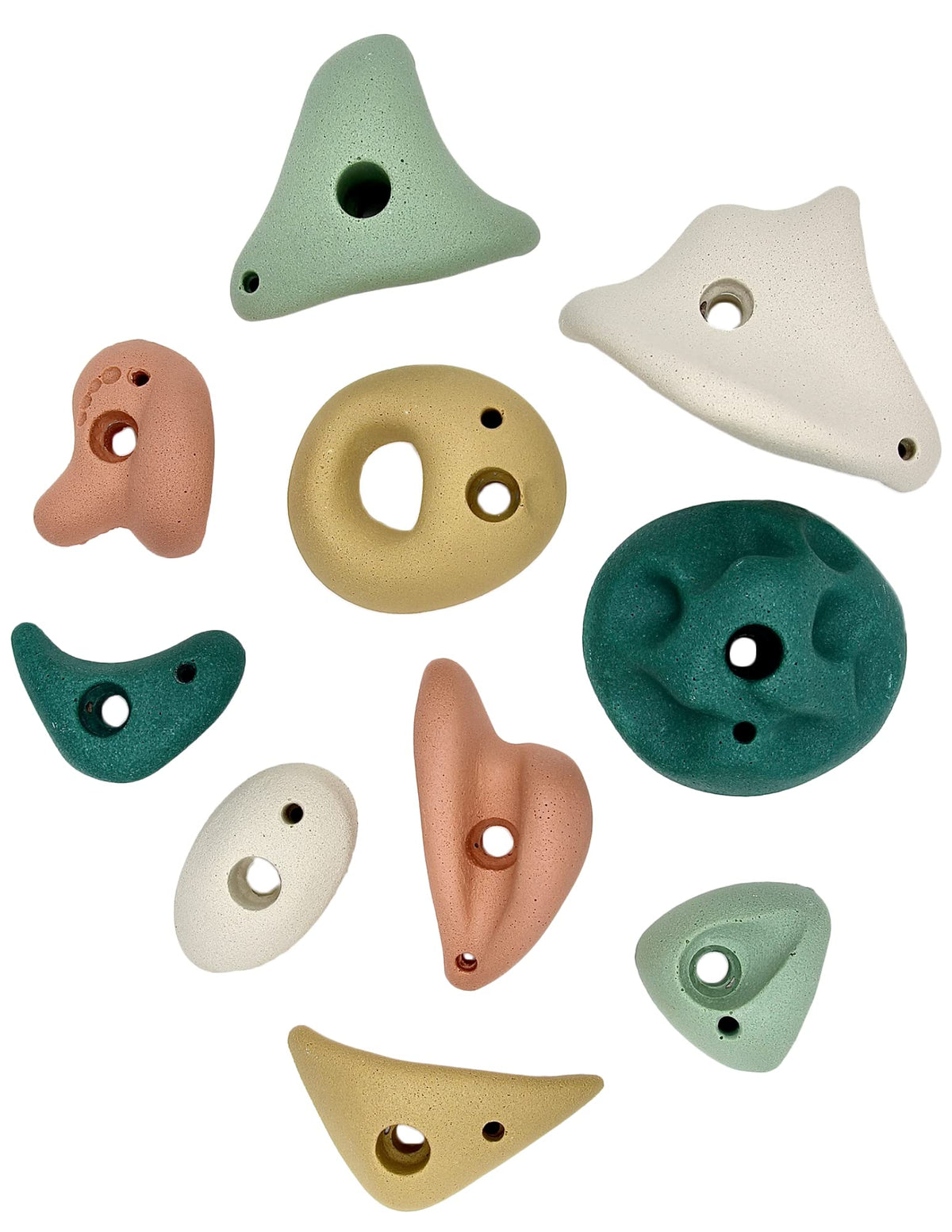 Everett & Avery Co. front packaging showing boho earth-tone climbing holds and kit benefit