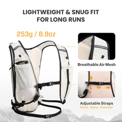 Everfun back mesh harness detail providing breathable comfort on runs