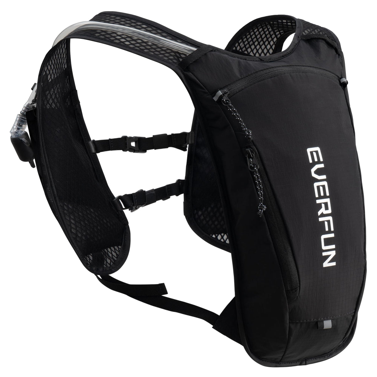 Everfun front view of hydration vest showing pockets and fit benefit