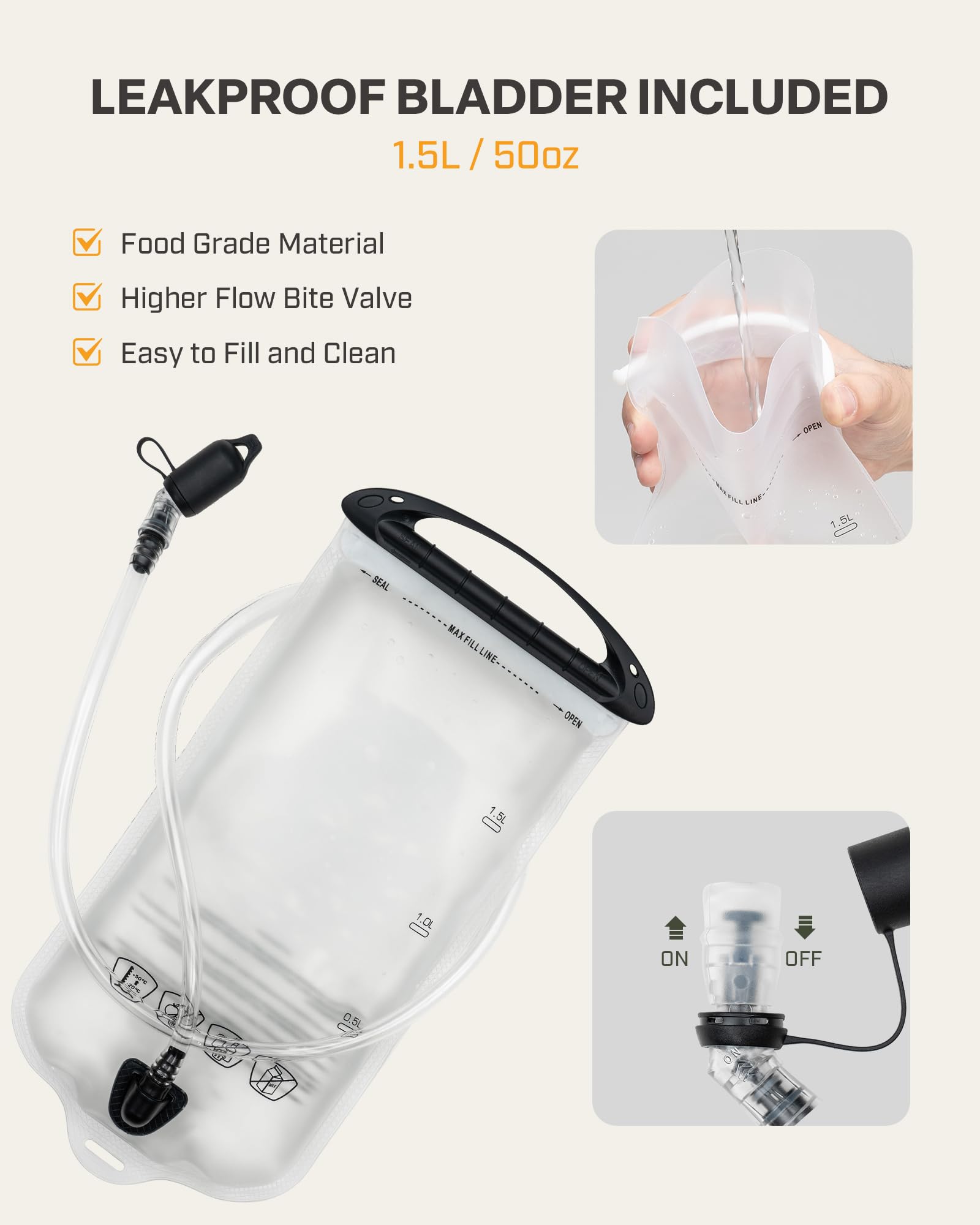 Everfun tube clamp and hose detail securing drink access benefit