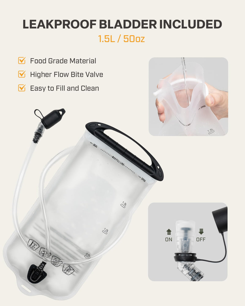 Everfun tube clamp and hose detail securing drink access benefit