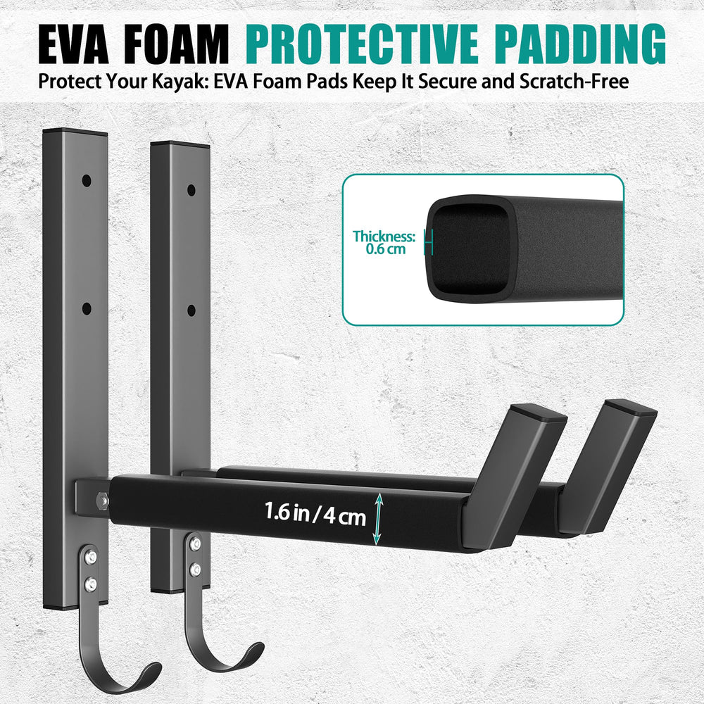 EVERHANGER lower hook with paddle and life vest showing convenient accessory organization