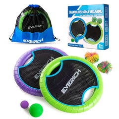EVERICH TOY front packaging showing full paddle ball set and benefits