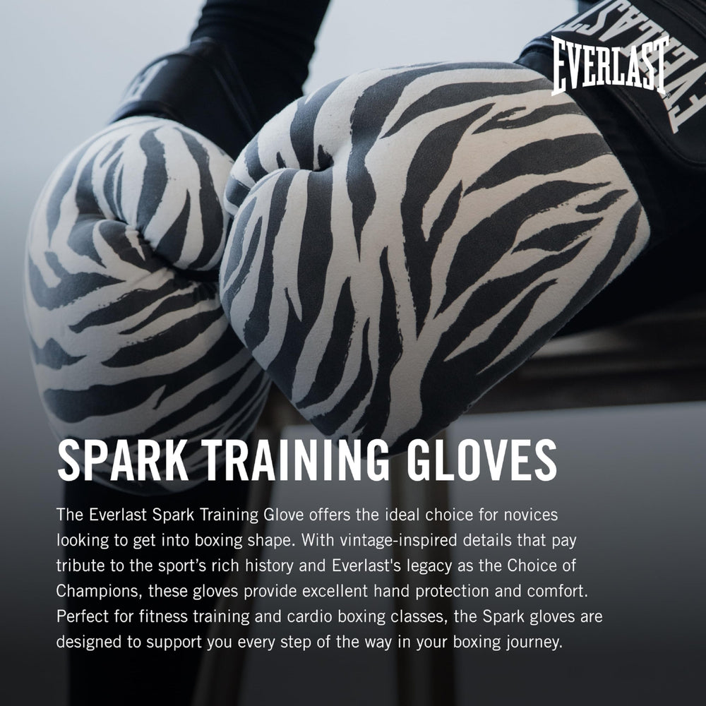 Everlast Spark wrist closure detail displaying EverShield support for stable impact control