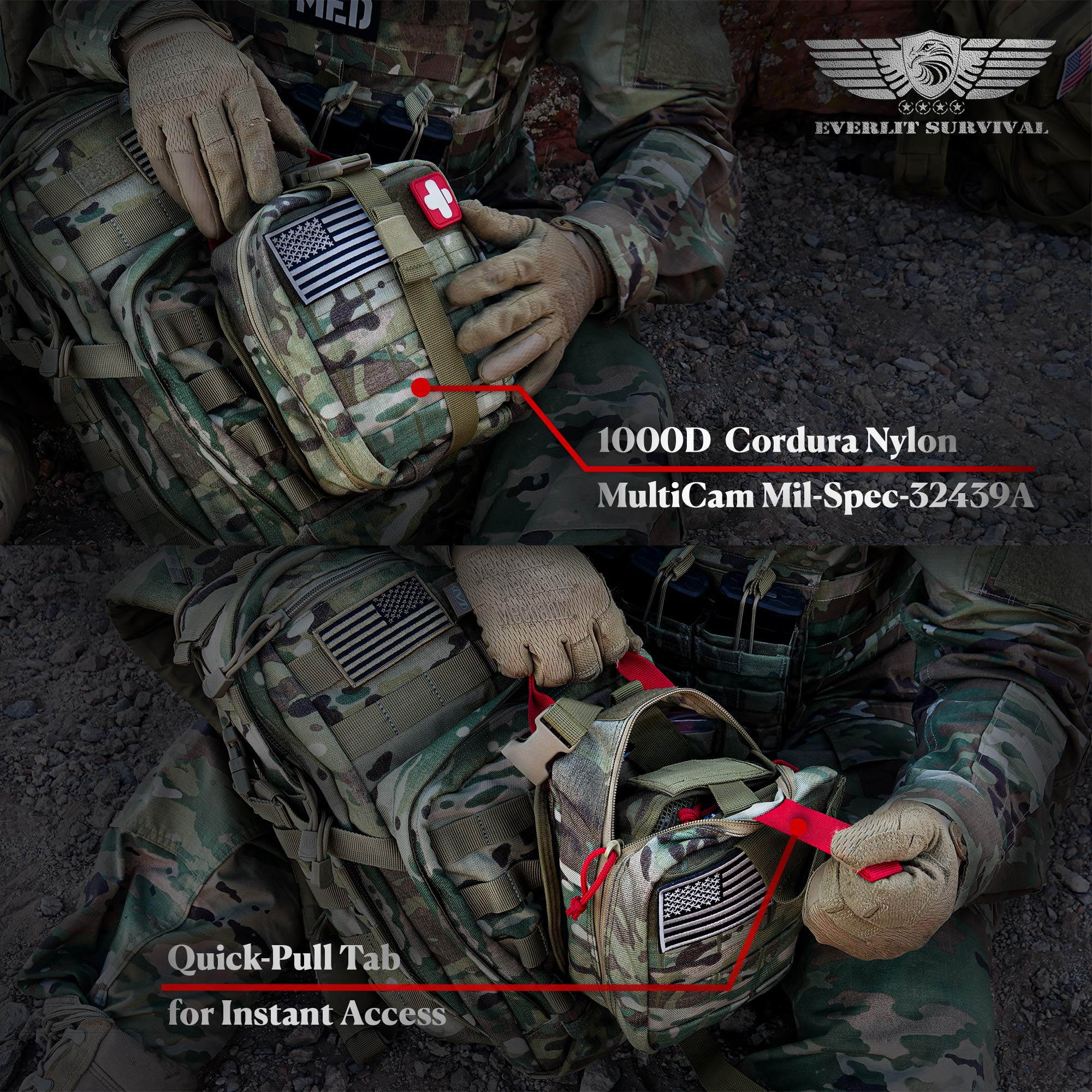 EVERLIT 36-inch splint roll detail demonstrating limb stabilization capability