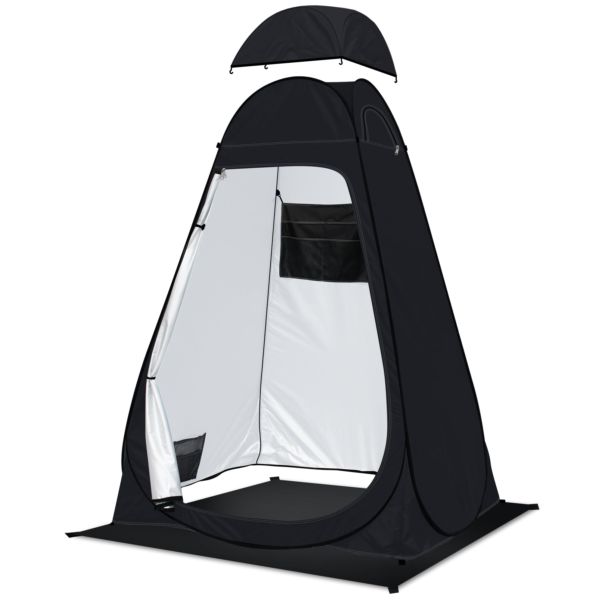 EVERRUSH in use at beach private changing shelter for discretion