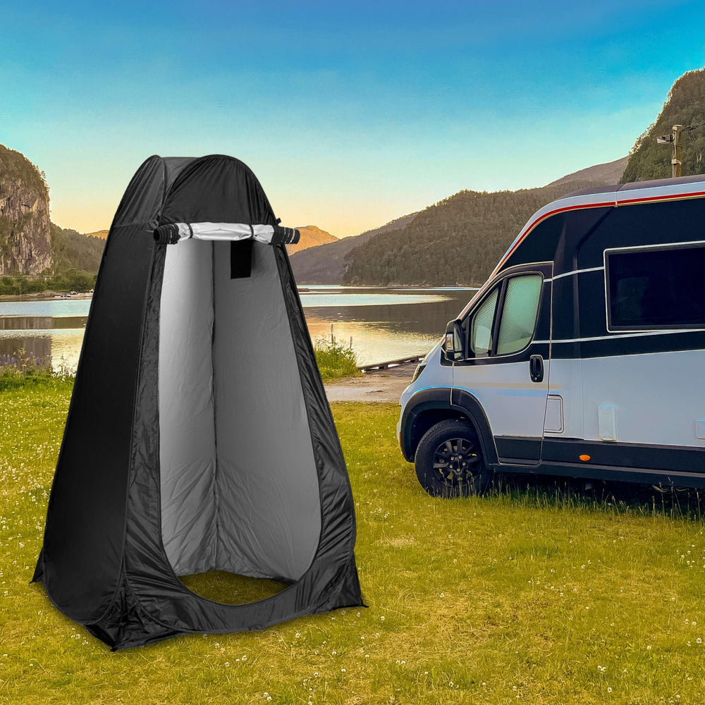 EverScout on beach lifestyle setup offering shade and privacy