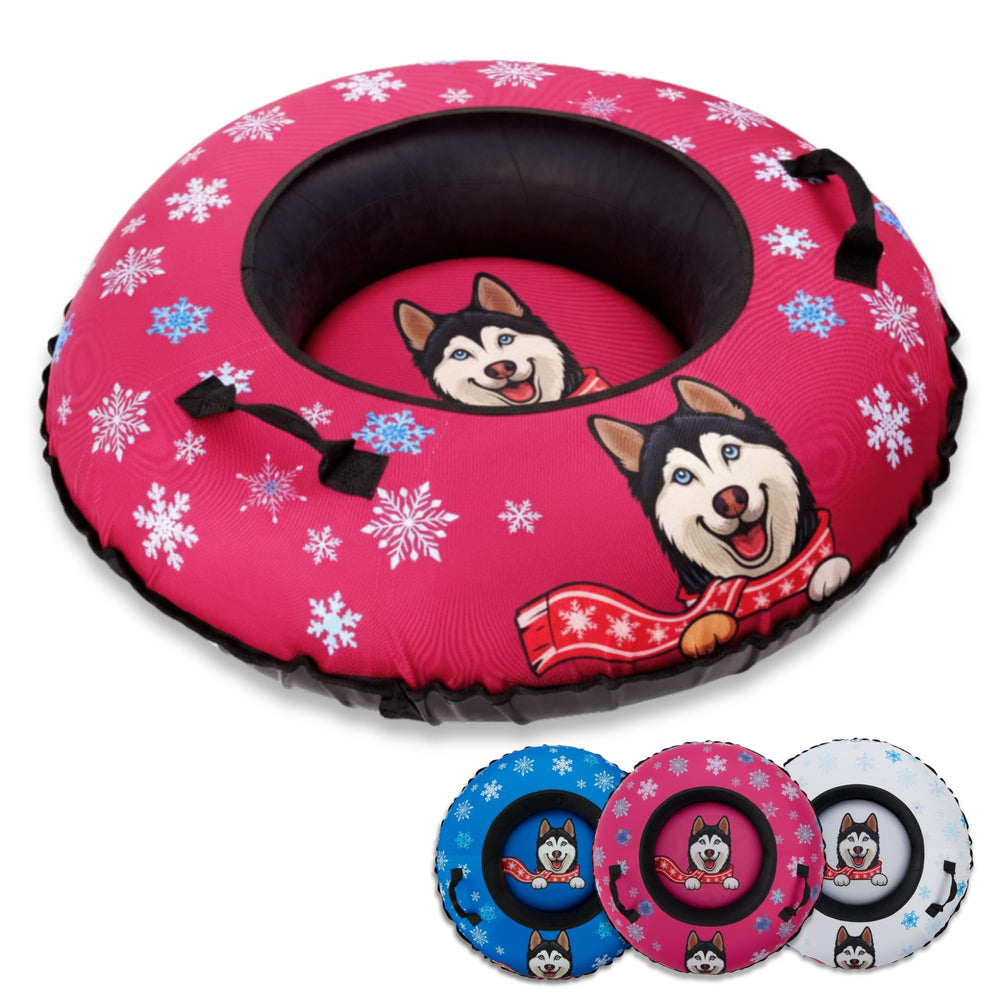 EverVenture front view of snow tube showing design and sturdy build benefit