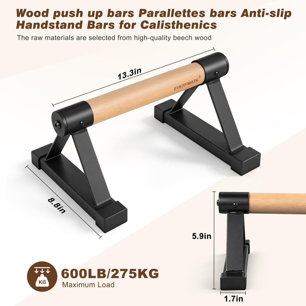 EVERYMATE close-up of smooth beech wood handle highlighting comfortable texture