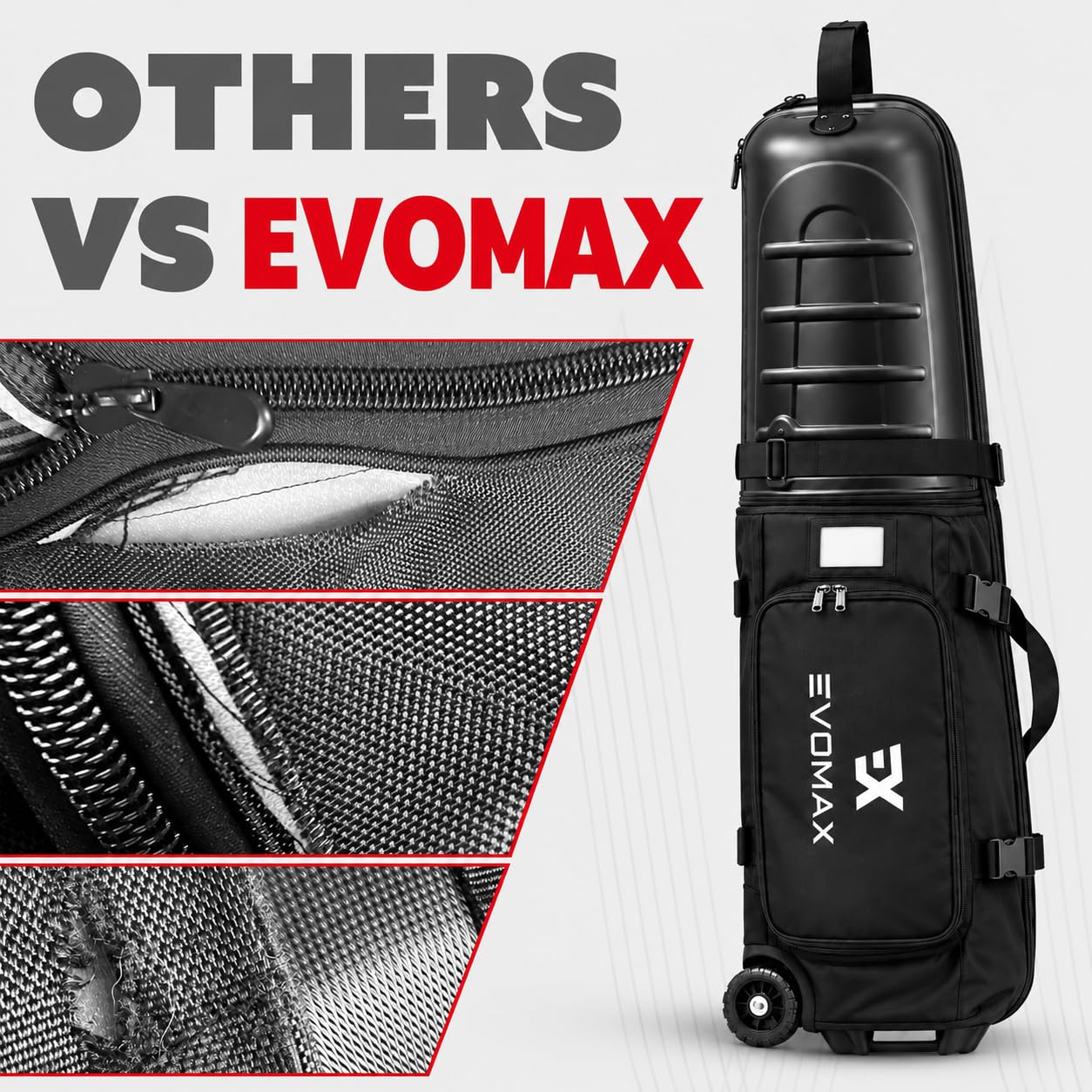 Evomax mesh pocket holding water bottle and accessories benefit