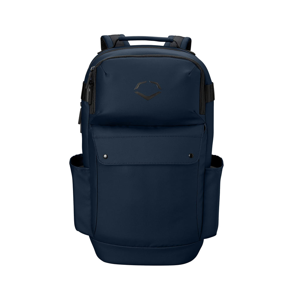EvoShield Exec Backpack open to reveal large main compartment for books and clothing