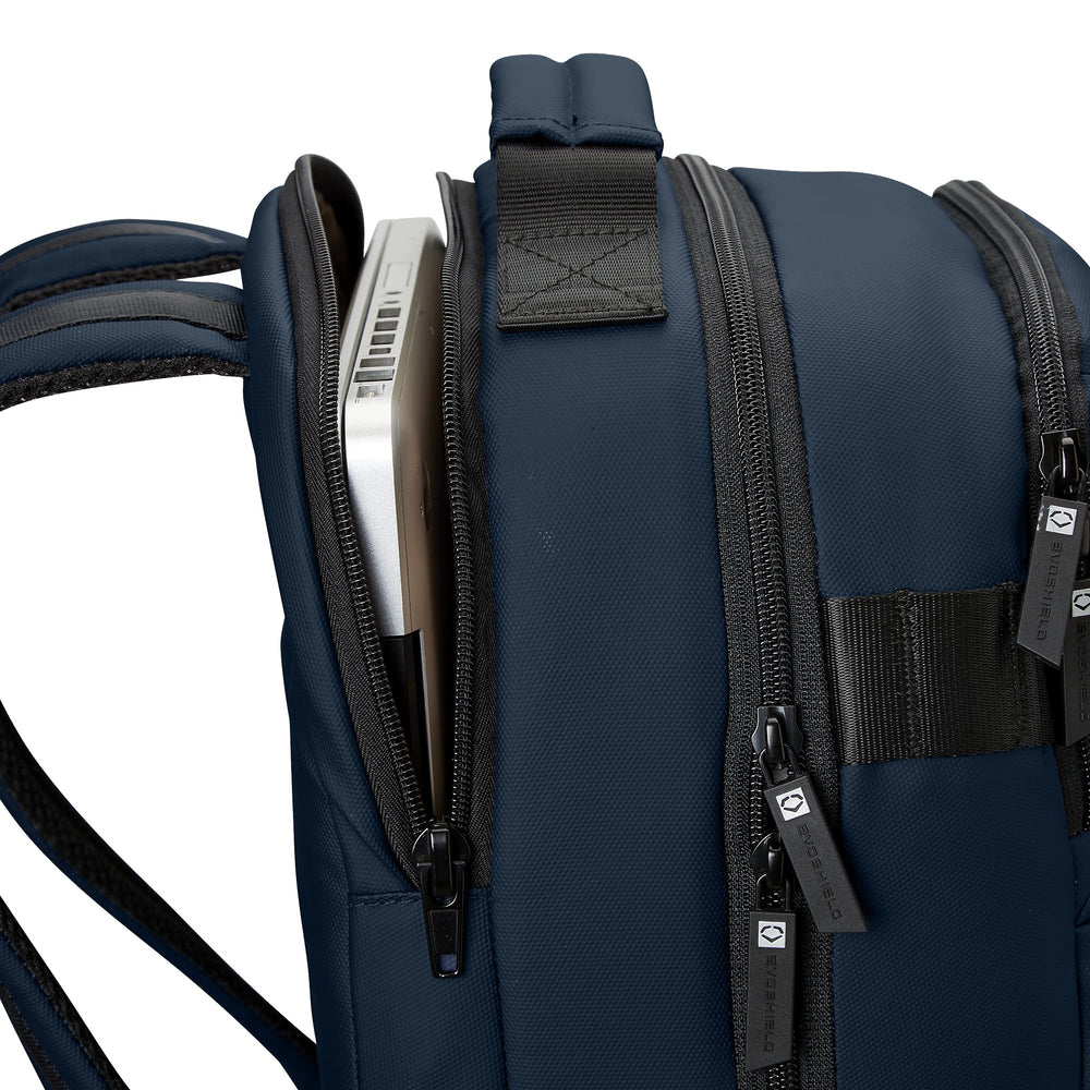 EvoShield side water bottle pocket holding hydration securely during commute