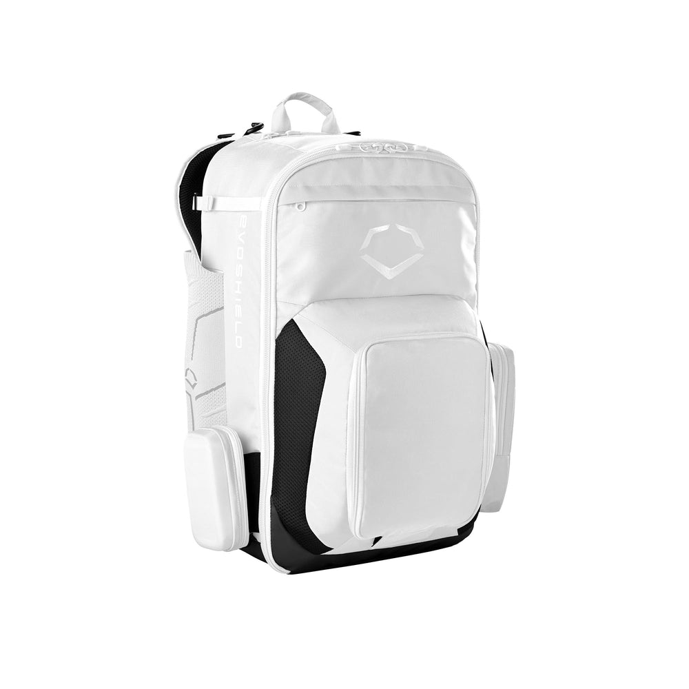 EvoShield front view showing organized compartments and clean team-white finish for quick identification