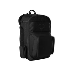 EvoShield backpack front view showing organized storage and durable exterior