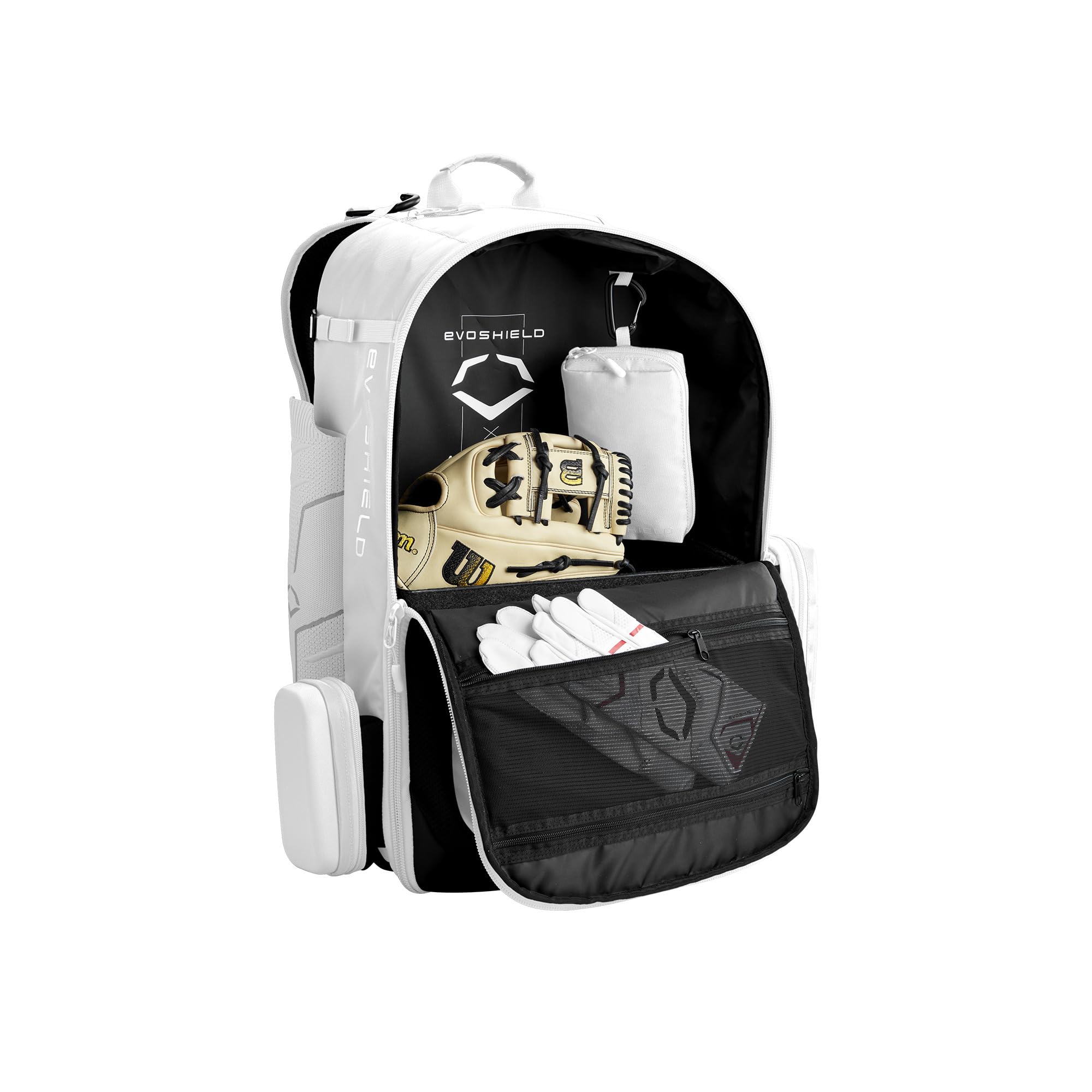 EvoShield worn by a player carrying full kit comfortably to practice for reliable daily transport