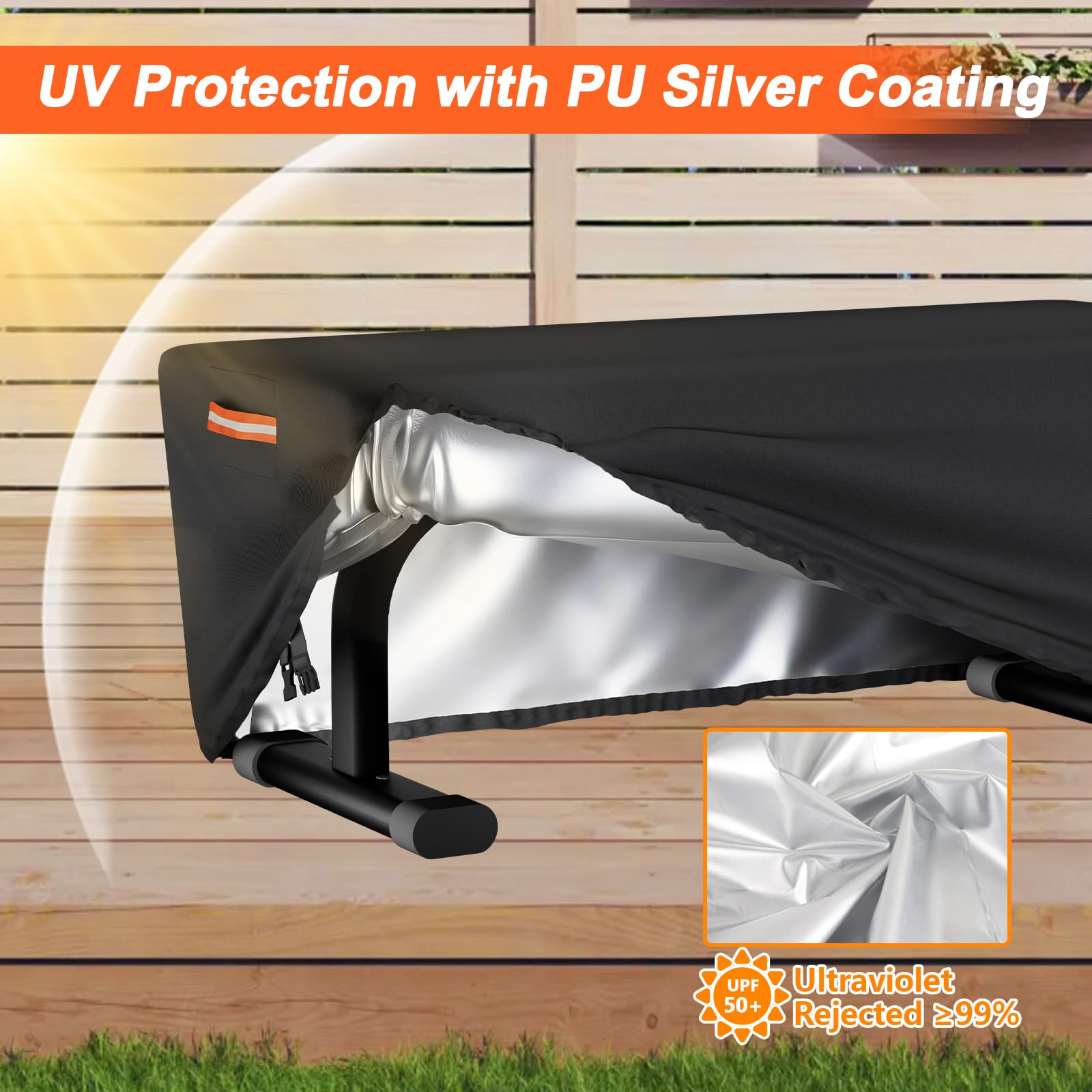 EVRBUL windproof buckles and elastic fastening securing cover in strong winds