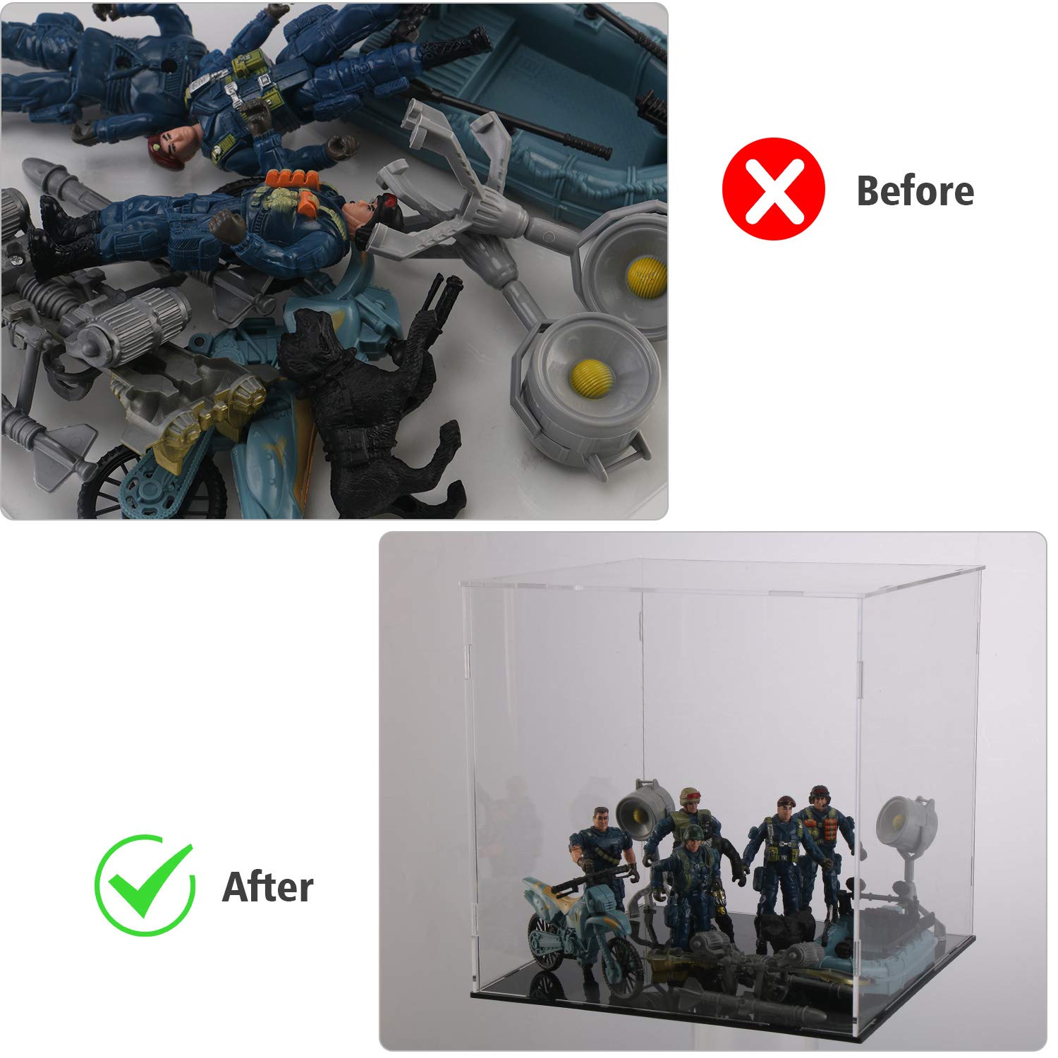 evron scale comparison on shelf showing compact footprint and space-saving benefit