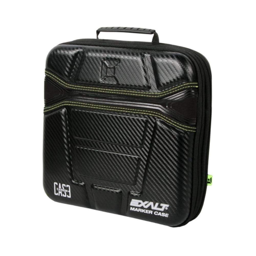 Exalt front view of black lime marker case showing compact protection