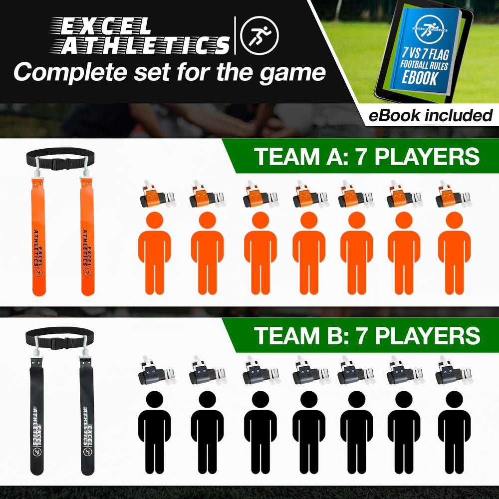 Excel Athletics belt length displayed next to ruler for clear size and fit comparison