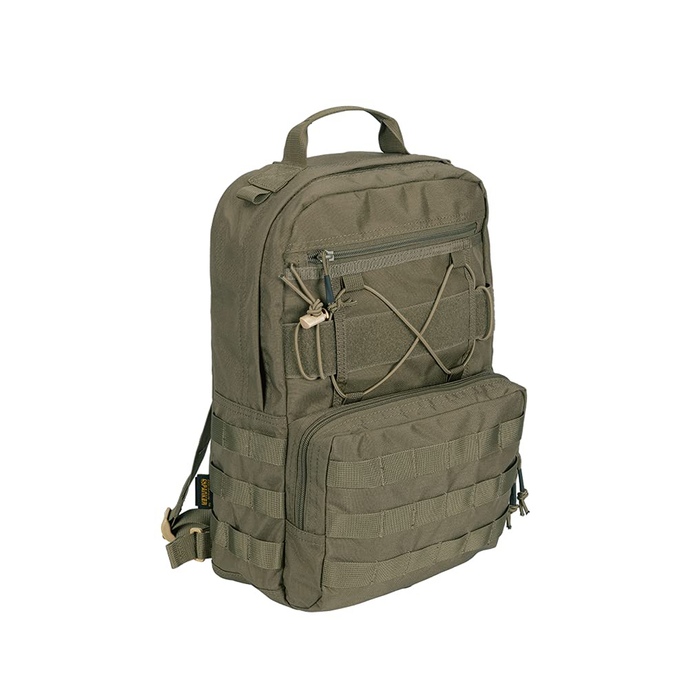 EXCELLENT ELITE SPANKER front view showing pocket layout and durable build benefit