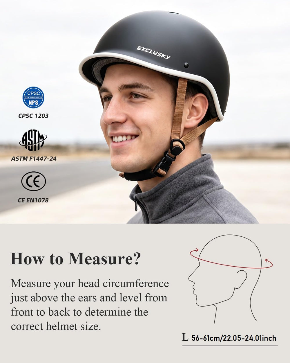 EXCLUSKY commuter riding in city demonstrating everyday versatility