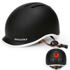 EXCLUSKY front view showing helmet shape and secure fit benefit
